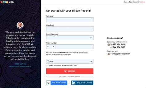 Sign up for a free account .